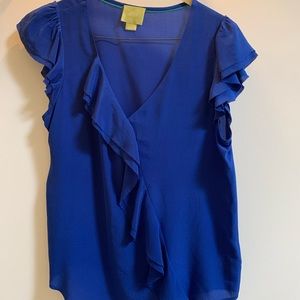 Royal blue Maeve blouse. 100% silk, size medium.